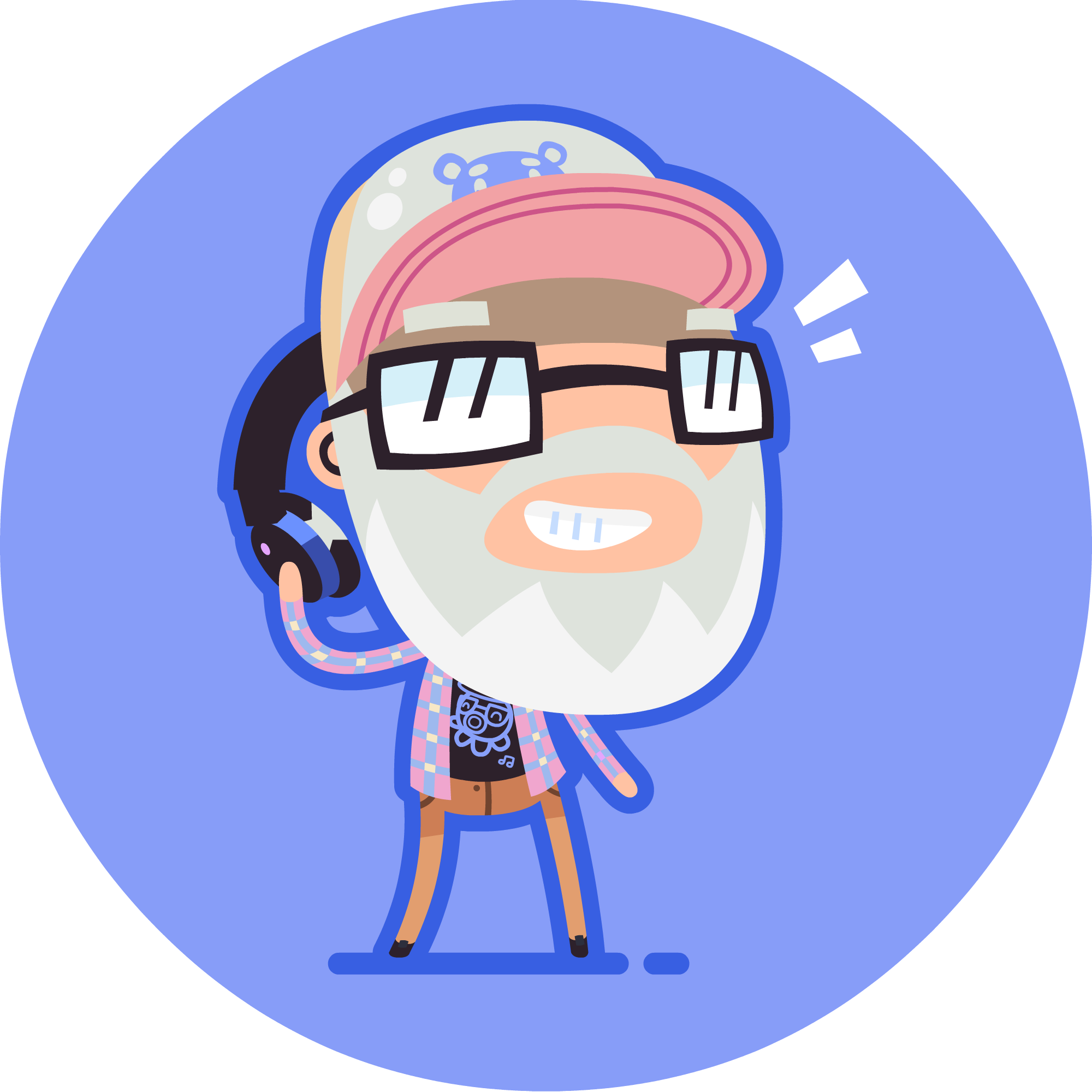 Disko Warp Avatar by Radio Gosha - Blue