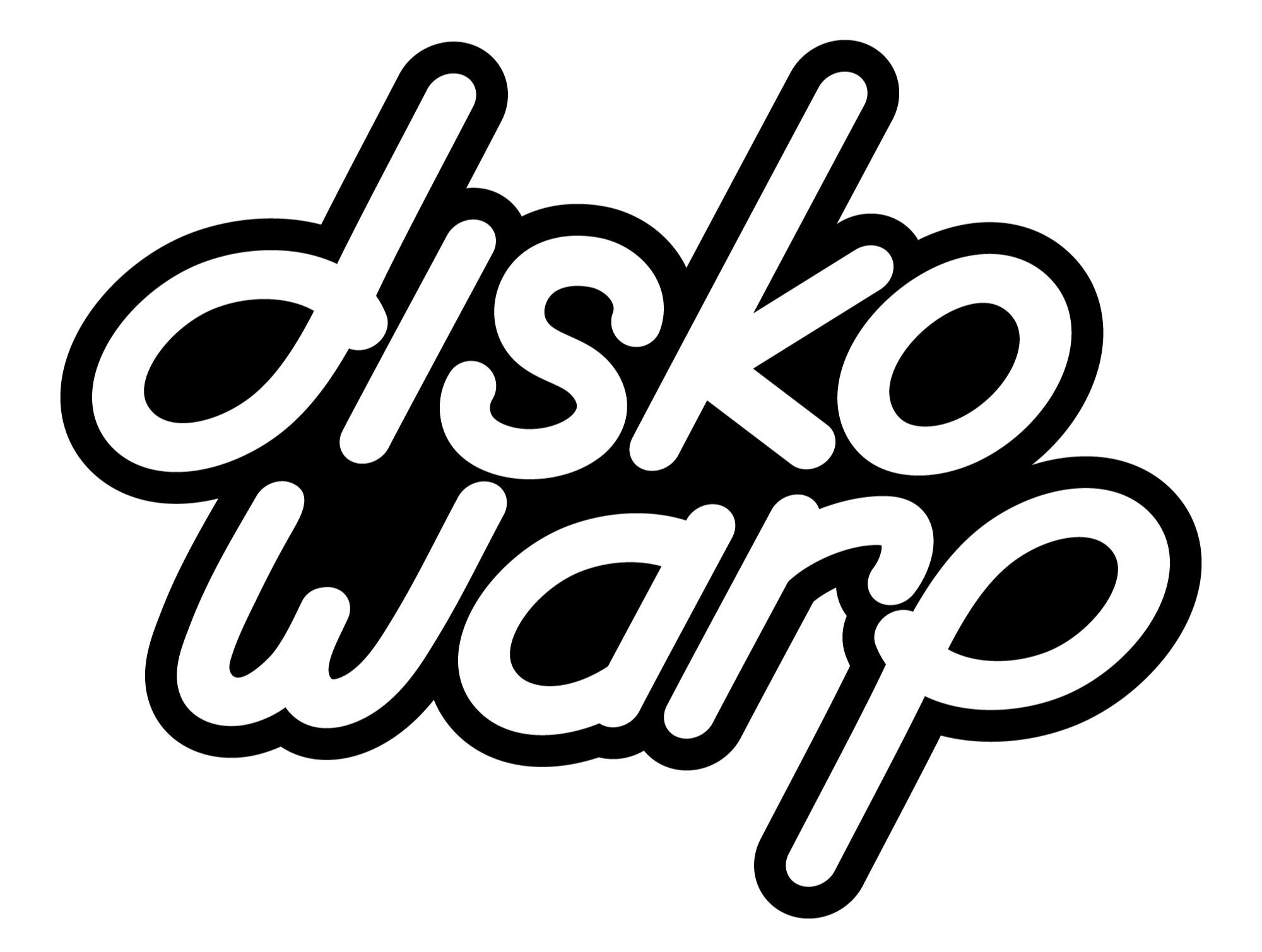 Disko Warp - Logo Stacked Version