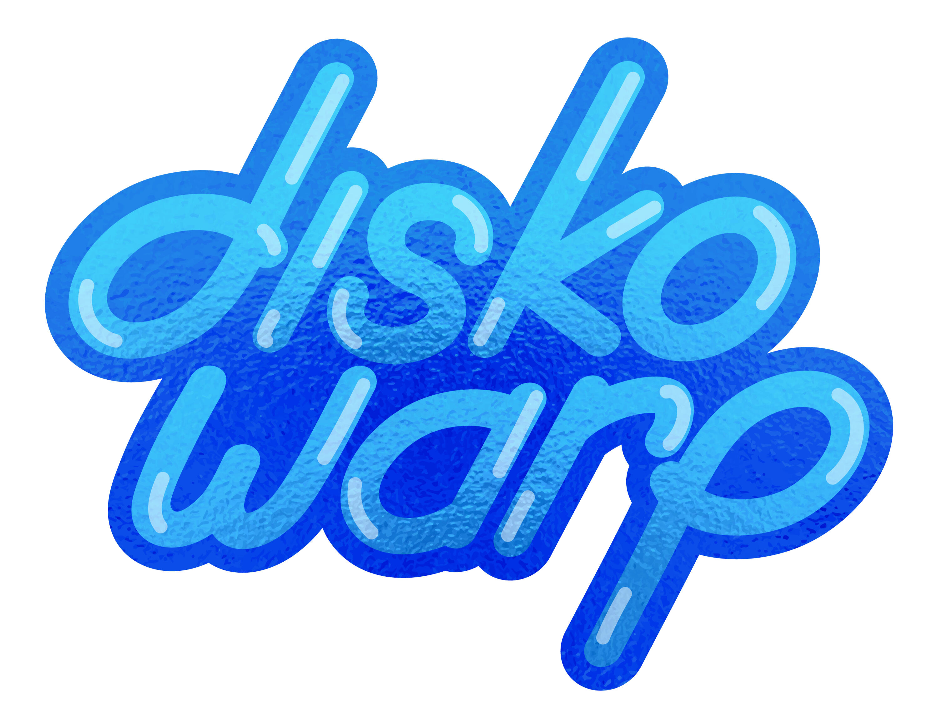 Disko Warp - Logo Stacked Version